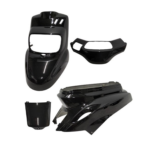 plaatwerkset vanaf 2004 Yamaha zwart glans 4-delig bws, mbk booster