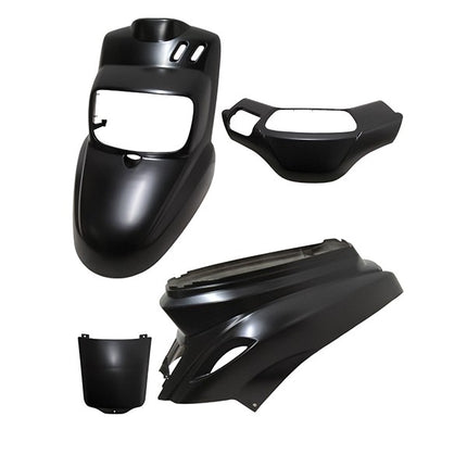 Kit carénage depuis 2004 Yamaha noir mat 4 pièces bws, mbk booster