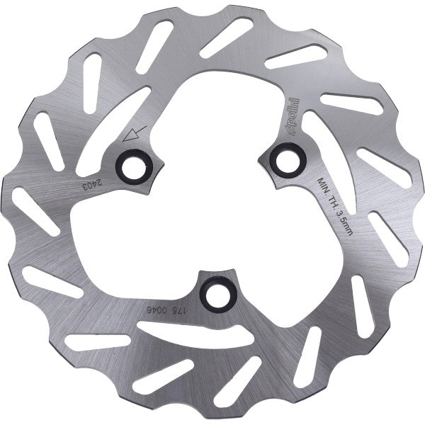 Disque de frein Polini Wave 3 trous avant+arrière 190mm Aerox, Beta, Bws, Jog-RR, MBK Booster, MBK Nitro, Speedfight 175.0046