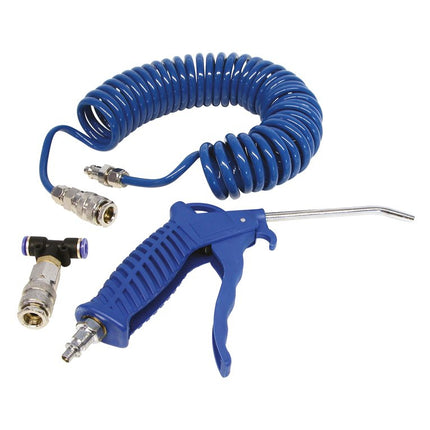 Blaaspistool met spiraalslang Carpoint - 5 meter