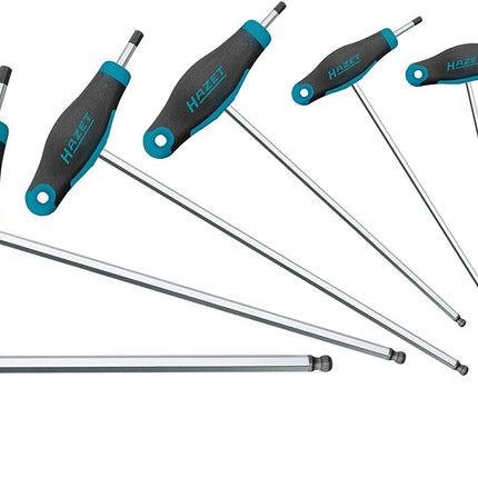 Haakse Stiftsleutelset Hazet 7-delig - 2 tm 8mm
