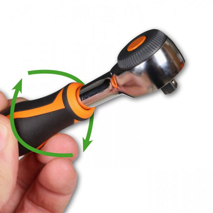 3/8" omschakelbare ratel Beta Tools met draaibare handgreep