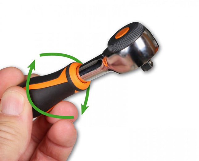 3/8" omschakelbare ratel Beta Tools met draaibare handgreep