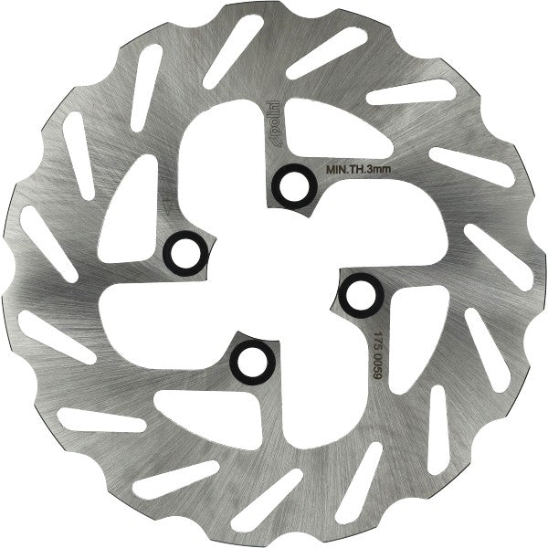 Disque de frein Polini Wave 4 trous 200mm BW Spy, BWS, MBK Booster 175.0059