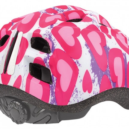 Fietshelm Polisport Kids Premium - S (52-56cm) - glitter hearts - afbeelding 2