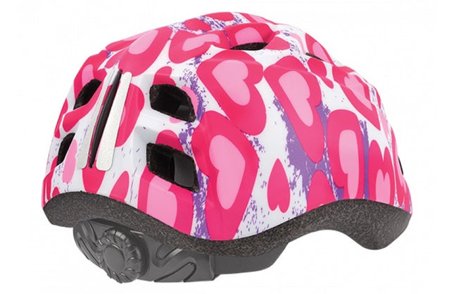Fietshelm Polisport Kids Premium - S (52-56cm) - glitter hearts - afbeelding 2
