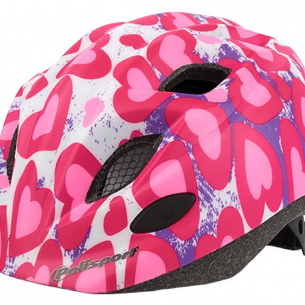 Fietshelm Polisport Kids Premium - S (52-56cm) - glitter hearts