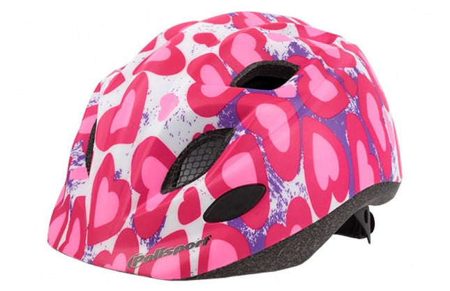Fietshelm Polisport Kids Premium - S (52-56cm) - glitter hearts