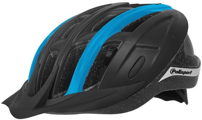 Fietshelm Polisport Ride-In M (54-58cm) - zwart/blauw