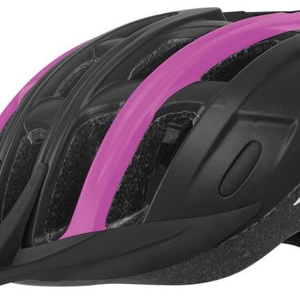 Fietshelm Polisport Ride-In M (54-58cm) - zwart/fuchsia