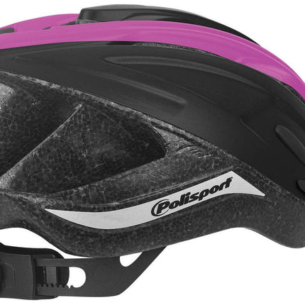 Fietshelm Polisport Ride-In M (54-58cm) - zwart/fuchsia