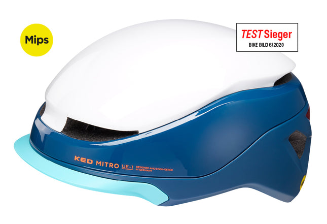 Fietshelm KED Mitro UE-1 M (52-58cm) - blue white