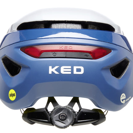 Fietshelm KED Mitro UE-1 M (52-58cm) - blue white - afbeelding 3