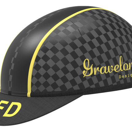 Fietshelm KED Gravelon L (58-61cm) - checkered flag