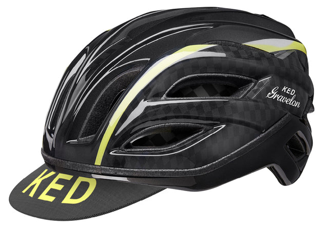 Fietshelm KED Gravelon M (52-57cm) - checkered flag