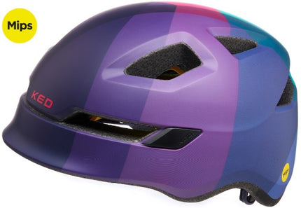 Fietshelm KED Pop Mips - medium (52-56 cm) - lilac green