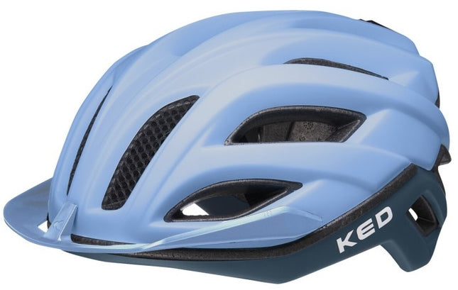 Fietshelm KED Champion visor M (52-58 cm) - blue matt