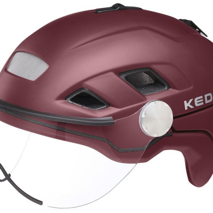 Fietshelm KED B-Vis X-Lite M (52-58cm) - dark merlot matt