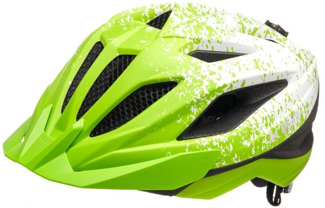 Fietshelm KED Street Jr. Pro S (49-55 cm) - lime green white matt