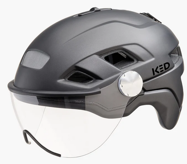 Fietshelm KED B-Vis X-Lite M (52-58cm) - black metallic matt