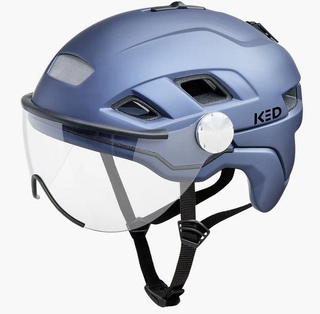Fietshelm KED B-Vis X-Lite M (52-58cm) - blue metallic matt