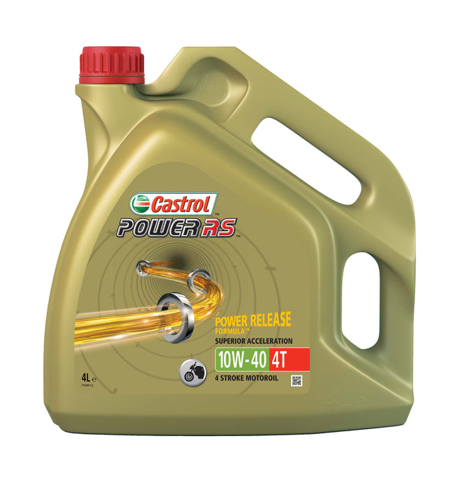 Olie Castrol Power RS 4T 10W-40 - fles à 4 liter