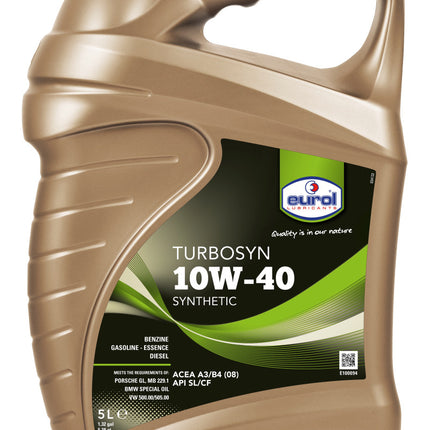 Huile Eurol 10W-40 Turbosyn 5 Litres