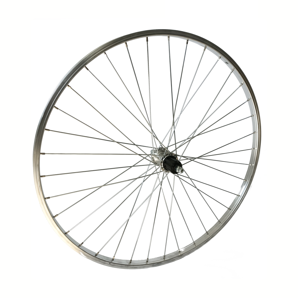 FG2201B Wiel achter 28"cassette vast zil