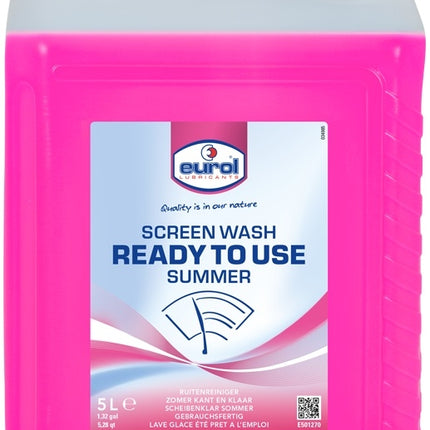 Ruitensproeiervloeistof Eurol Screen Wash Kant & Klaar Zomer - 5 liter