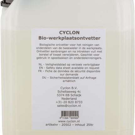 Cyclon Bio werkplaats ontvetter (20 liter)