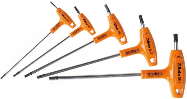 Haakse zeskant stiftsleutelset Beta Tools 96T/S5P (5 delig)