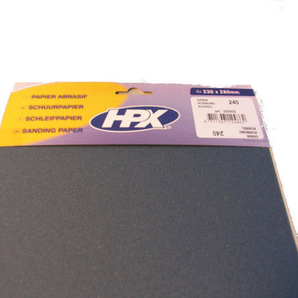 Papier abrasif HPX grain 400 (4 pièces)
