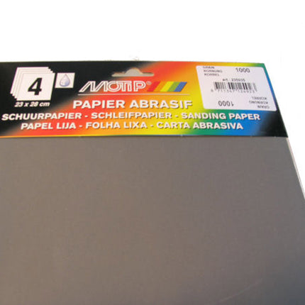 Papier de verre HPX grain 1000 (4 pièces)