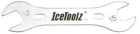 Conussleutel IceToolz 15x16mm Cr-Mo staal