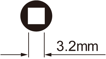 Clé à rayons IceToolz 12B3 pour écrous de 3,2 mm (carrés)