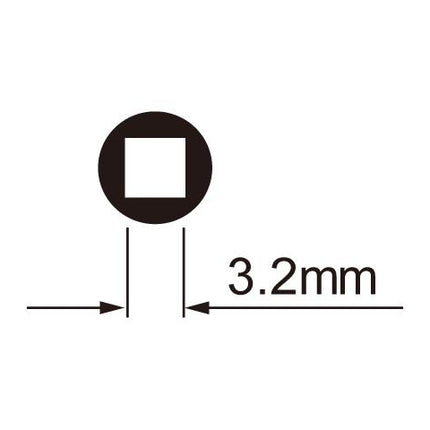 Clé à rayons Icetoolz 12B7 pour 3,2 mm (écrous carrés)