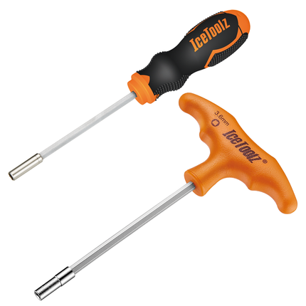 Spaaknippelsleutels IceToolz 12D5 voor 3,6mm (vierkante) nippels - afbeelding 4