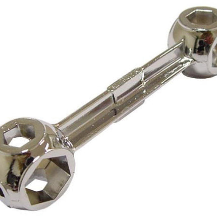 Kopsleutel 10 gats chroom