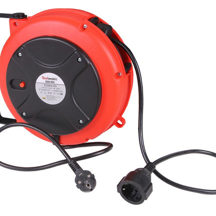Kabelhaspel automatisch voor muurbevestiging 230 Volt (10 meter)