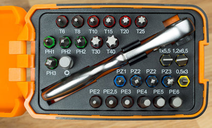 Ratelsleutel Beta Tools 860/C27 met schroefbitset - 27 delig in box - afbeelding 3