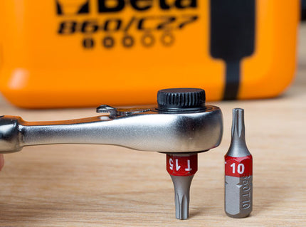 Ratelsleutel Beta Tools 860/C27 met schroefbitset - 27 delig in box - afbeelding 4