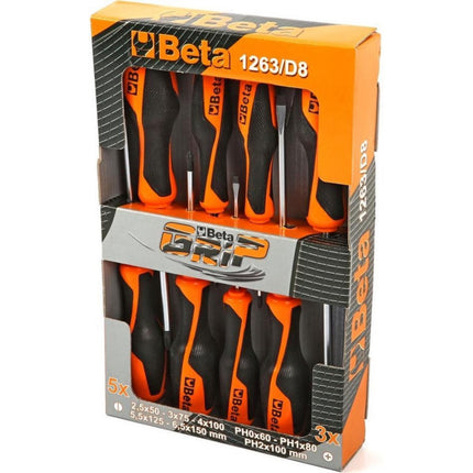 Schroevendraaierset Beta Tools 01263MC/D8 - 8 delig