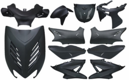 fairing kit DMP matte black 11-piece aerox