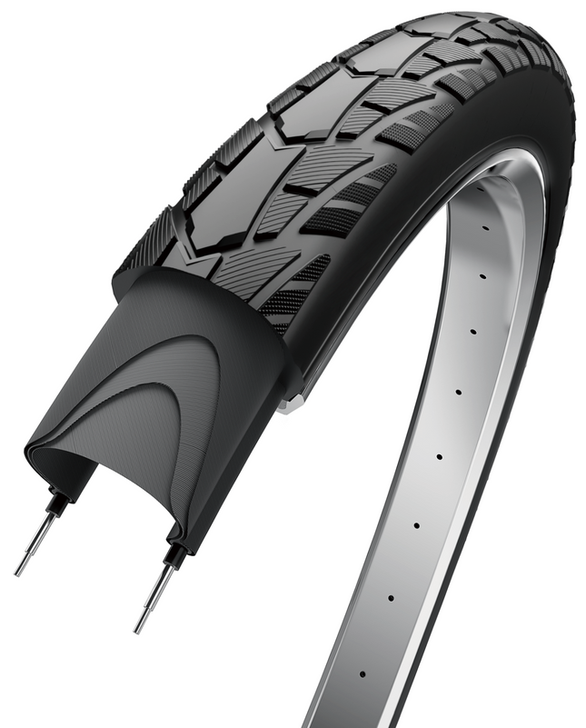 Buitenband Edge Performance Tour 28 x 1 1/2" / 40-635  - Zwart met witte streep