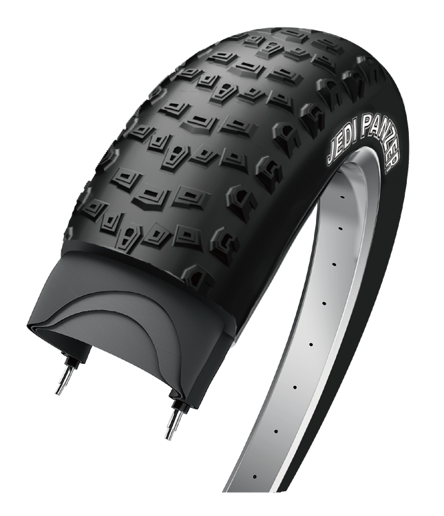 Buitenband Edge Jedi Fatbike 20 x 4.00" / 100-406 - zwart