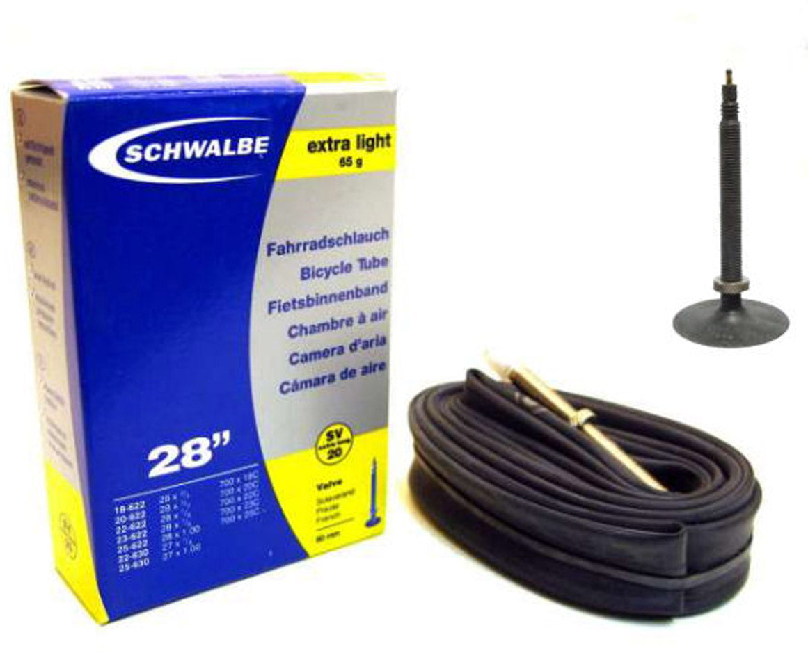 Binnenband Schwalbe Extra Light SV20  28" / 18/25-622/630 - 80mm ventiel