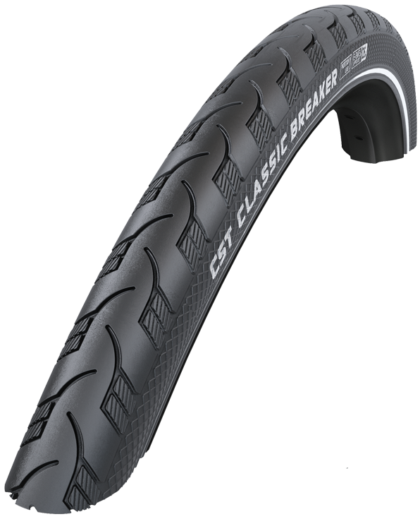 Buitenband CST Classic Breaker 28 x 1.25" / 32-622 mm anti lek - zwart met reflectie