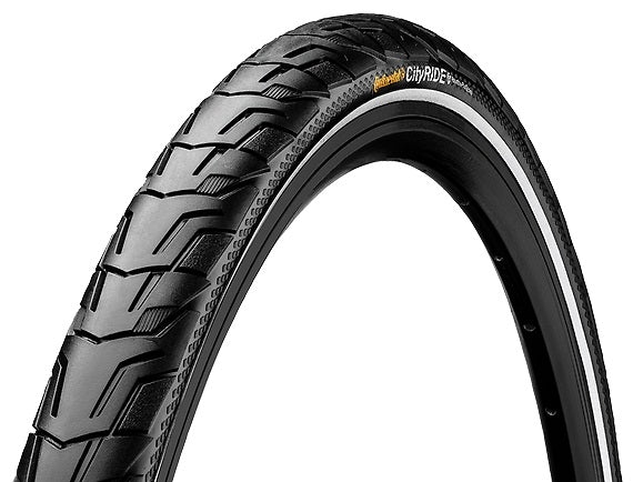 Buitenband Continental Ride City Puncture ProTection 28 x 1.60" / 42-622 - zwart met reflectie