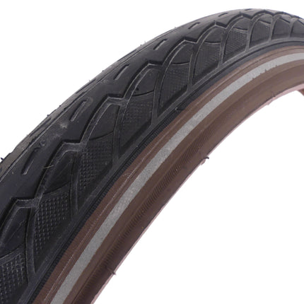 Buitenband Deli Tire 20 x 1.75" / 47-406 - zwart/bruin met reflectie
