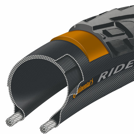 Buitenband Continental Ride Tour 24 x 1.75" / 47-507 - zwart - afbeelding 2